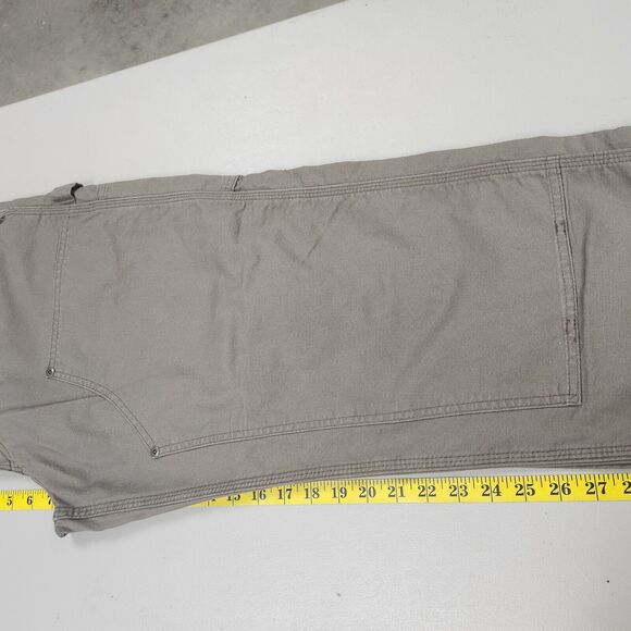 Utility Cargo Workwear Carhart Double Front Work Pants Size 36X30 Mushroom - Picture 10 of 12